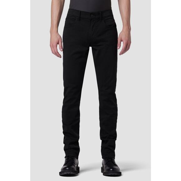 Hudson Blake Slim Straight Casual Denim Jeans Mid Rise Stretch Black Men's 40
